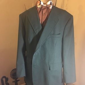 46 PR men’s teal color blazer with gold buttons !